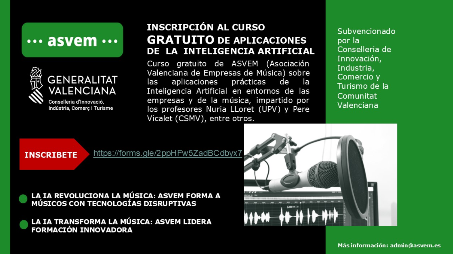 2024.10.02 Curso gratuito de aplicaciones de la inteligencia artificial en la musica_